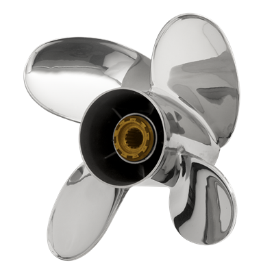 PowerTech PFL 4 Blade Propeller - Honda  PowerTech PFL 4 Performance Stainless Honda Propeller , CLH200PFL4R14P, CLH200PFL4R15P, CLH200PFL4R16P, CLH200PFL4R17P, CLH200PFL4R18P, PFL, PFL4,PFL 4